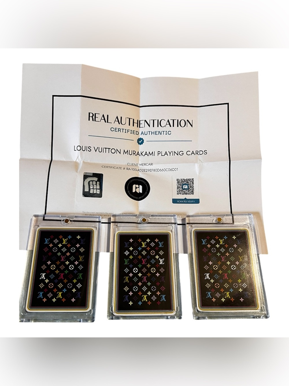 Louis Vuitton - Murakami Playing Cards, Three cards as Shown